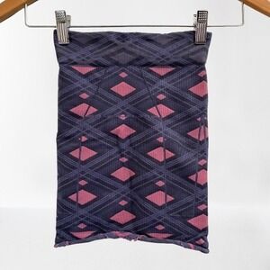 NEW‎ Free People Movement Good Karma Seamless Skirt Purple Geo Print Small